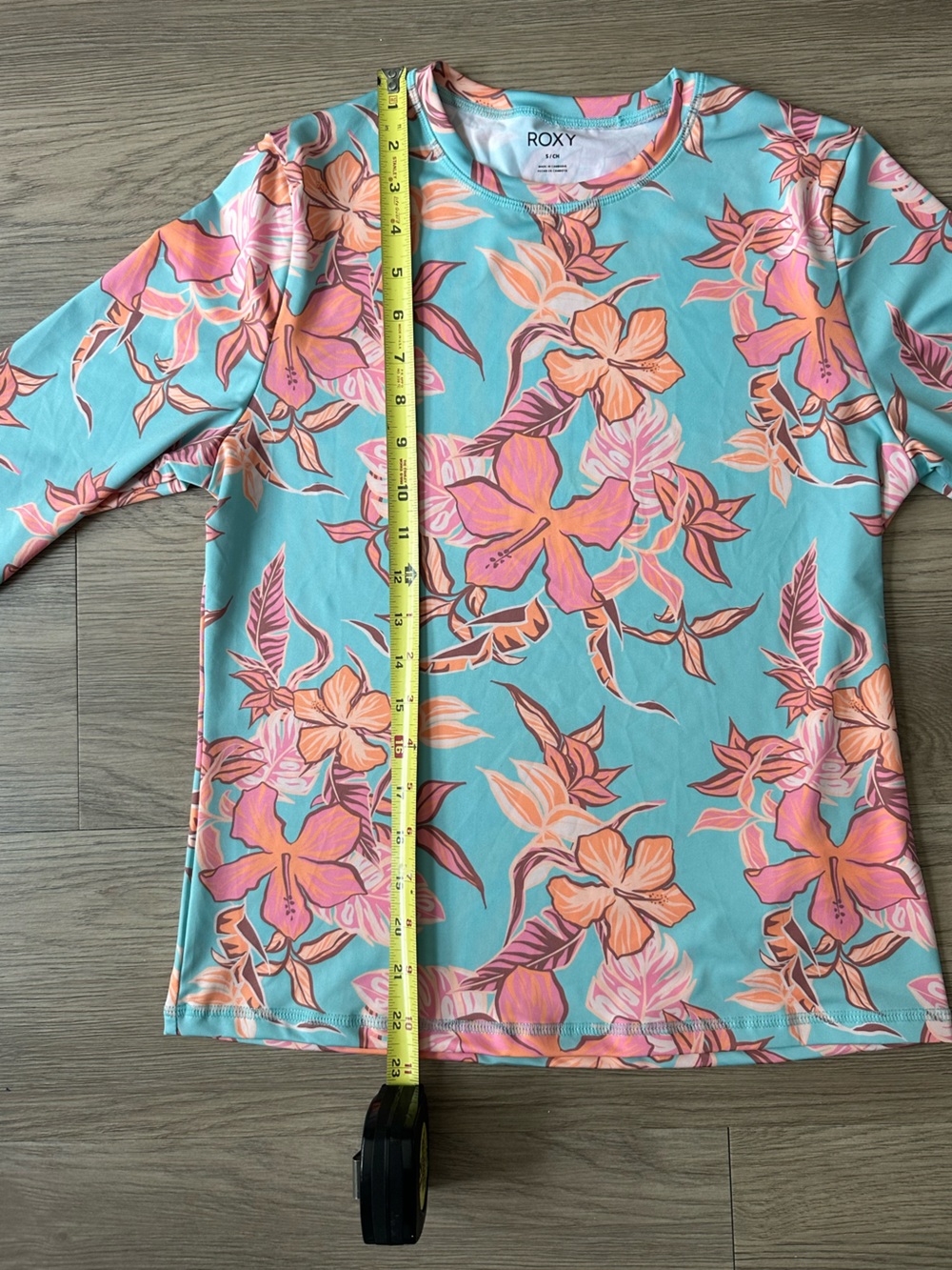 Roxy Rash Guards BUNDLE of 2 Printed Tropical Long Sleeved Tops - Picture 12 of 14